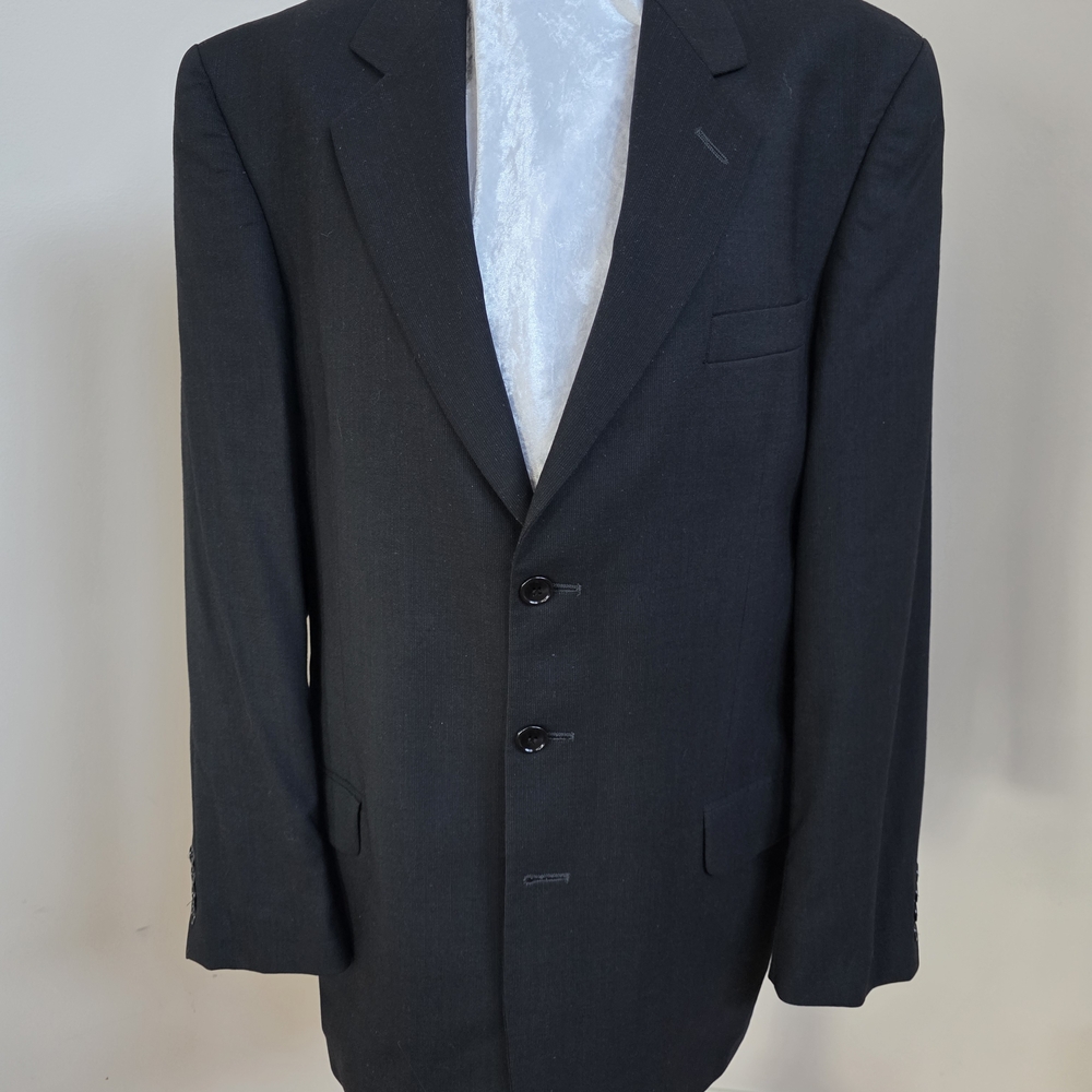 Elegant Black Charcoal Men's Blazer